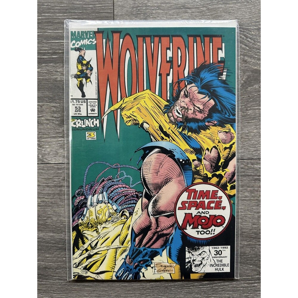 Marvel Wolverine #53 Single Issue Comic 1992 Ghost Rider Color US Comics Vintage